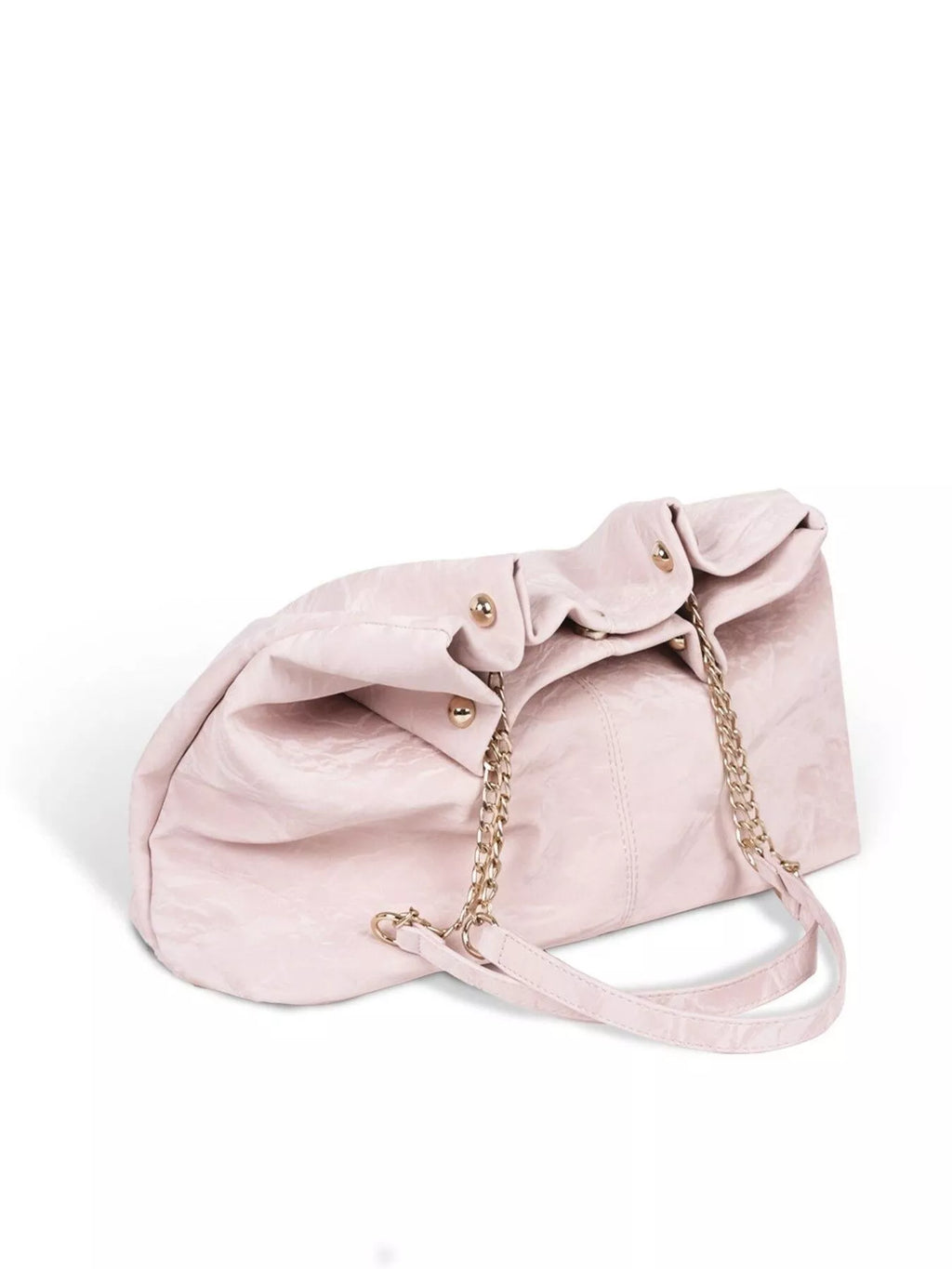 Chain-Accented Tote Bag