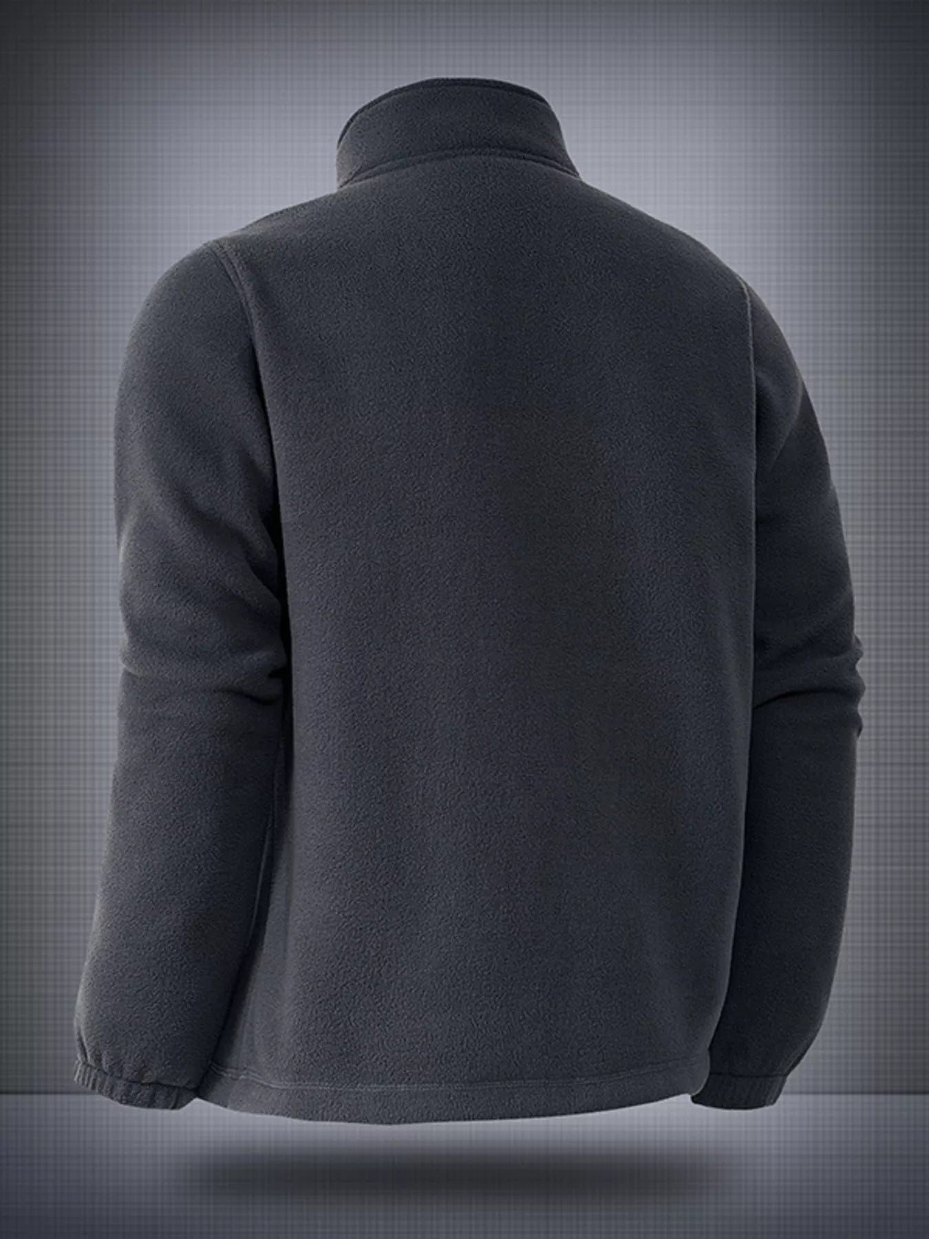 Men's Plus Size Warm Fleece Jacket with Zipper