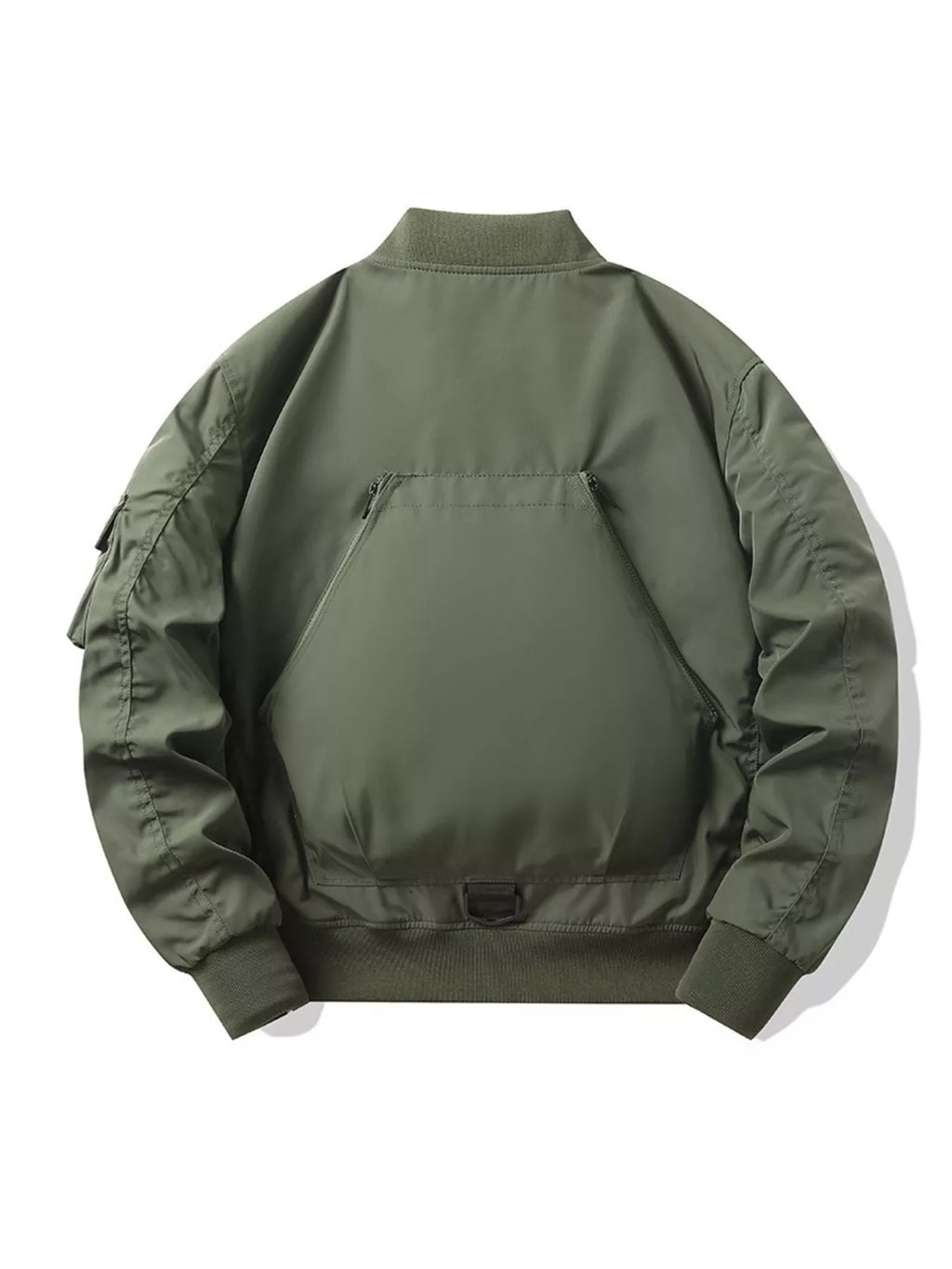 Men's Plus Size Multi-Pocket Bomber Jacket