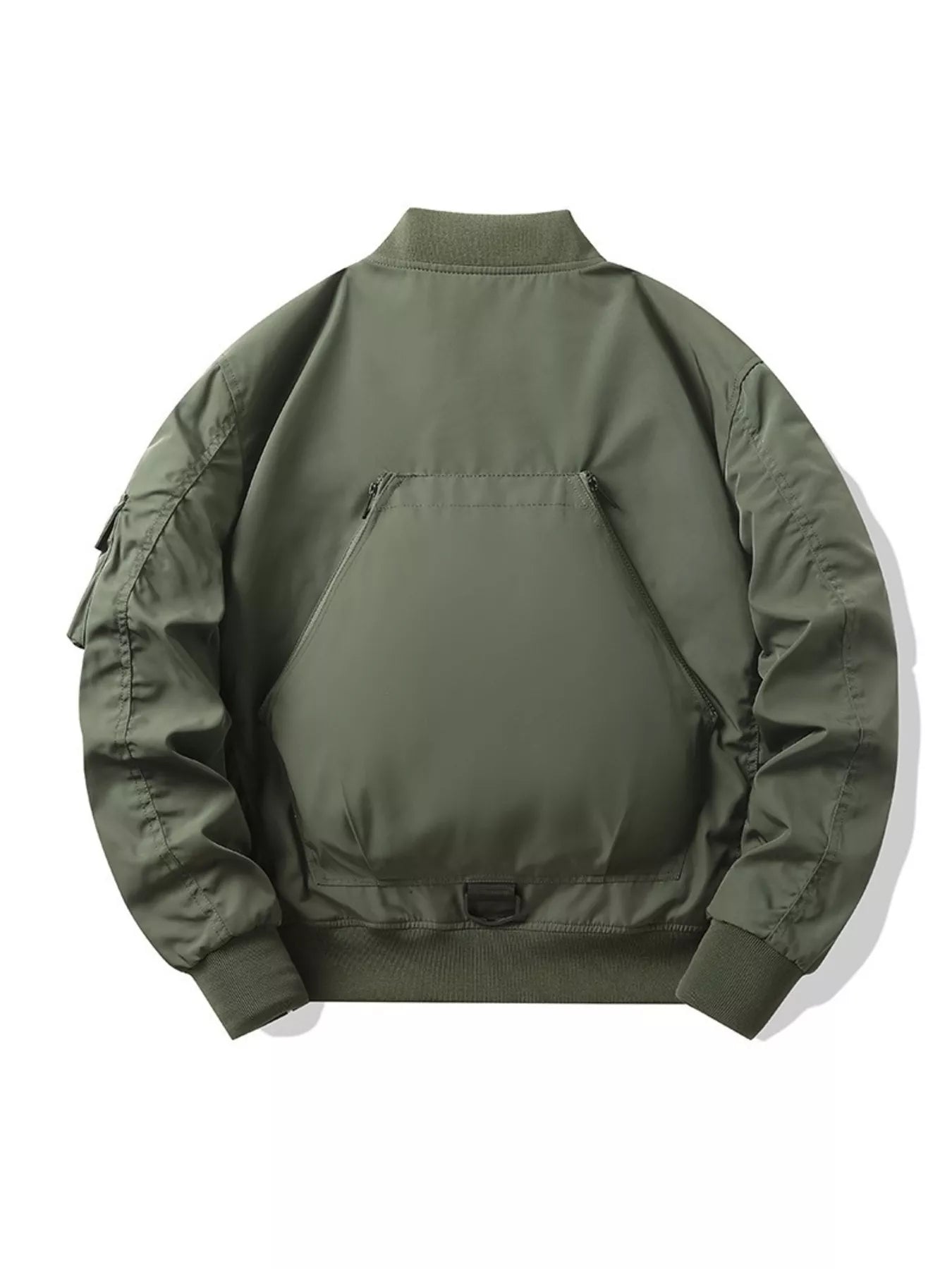 Men's Plus Size Multi-Pocket Bomber Jacket