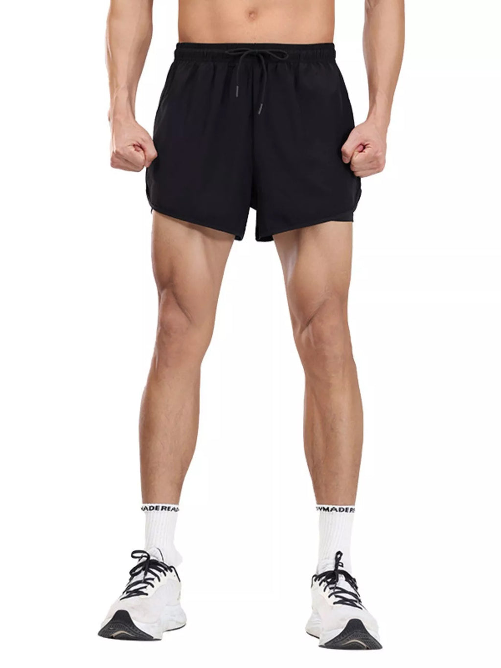 Men's Plus Size Drawstring Active Shorts