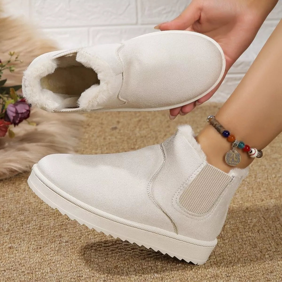 Round Toe Platform Boots