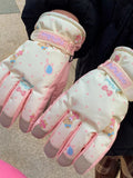 Bear Patterned Winter Gloves