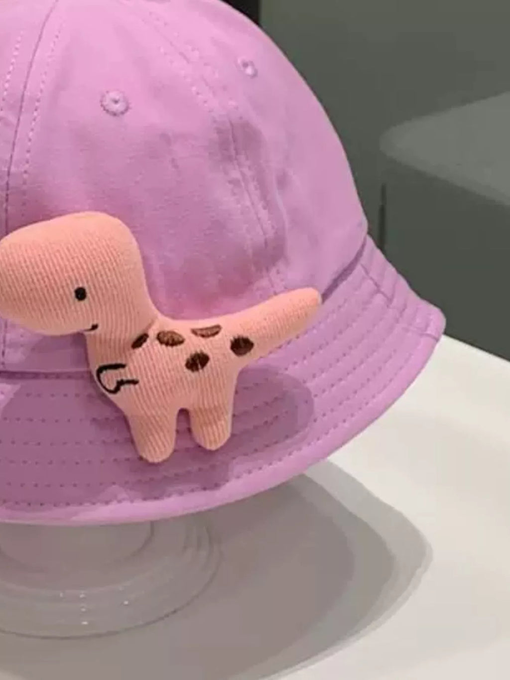 Children's Dinosaur & Sprout Decor Bucket Hat