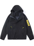 Men's Plus Size Hooded Waterproof Windproof Outdoor Jacket