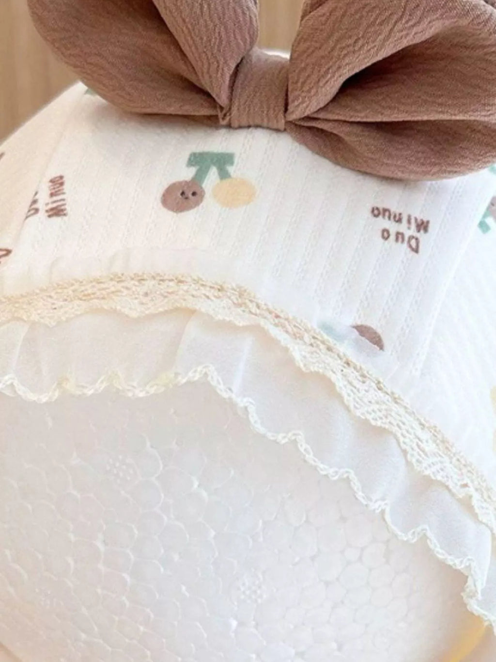 Children's Lace Detail Cute Bowknot Hat