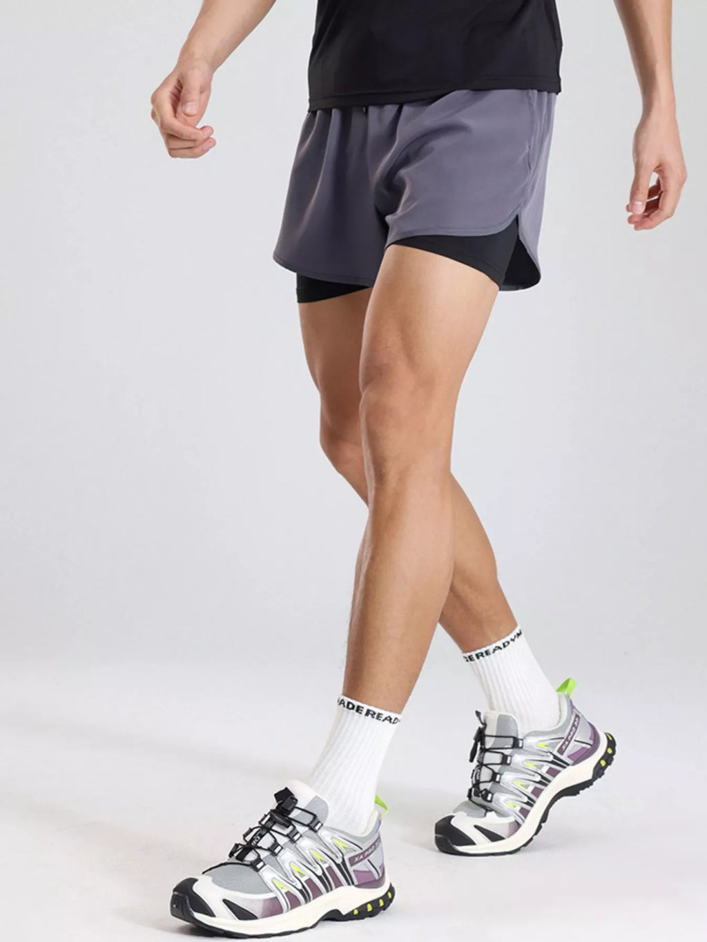 Men's Plus Size Drawstring Active Shorts