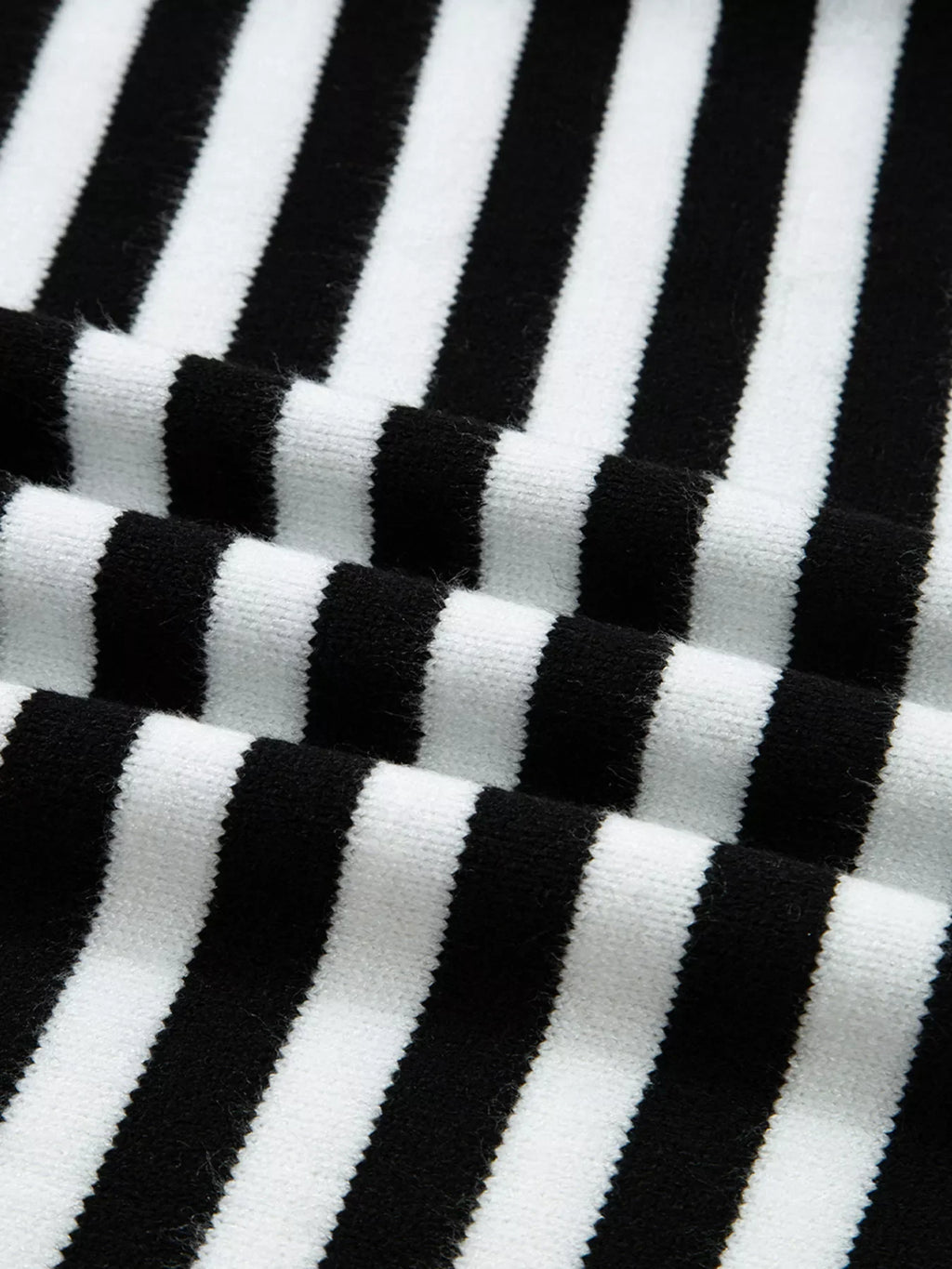 Striped Panels Colorblock Sleeve Sweater