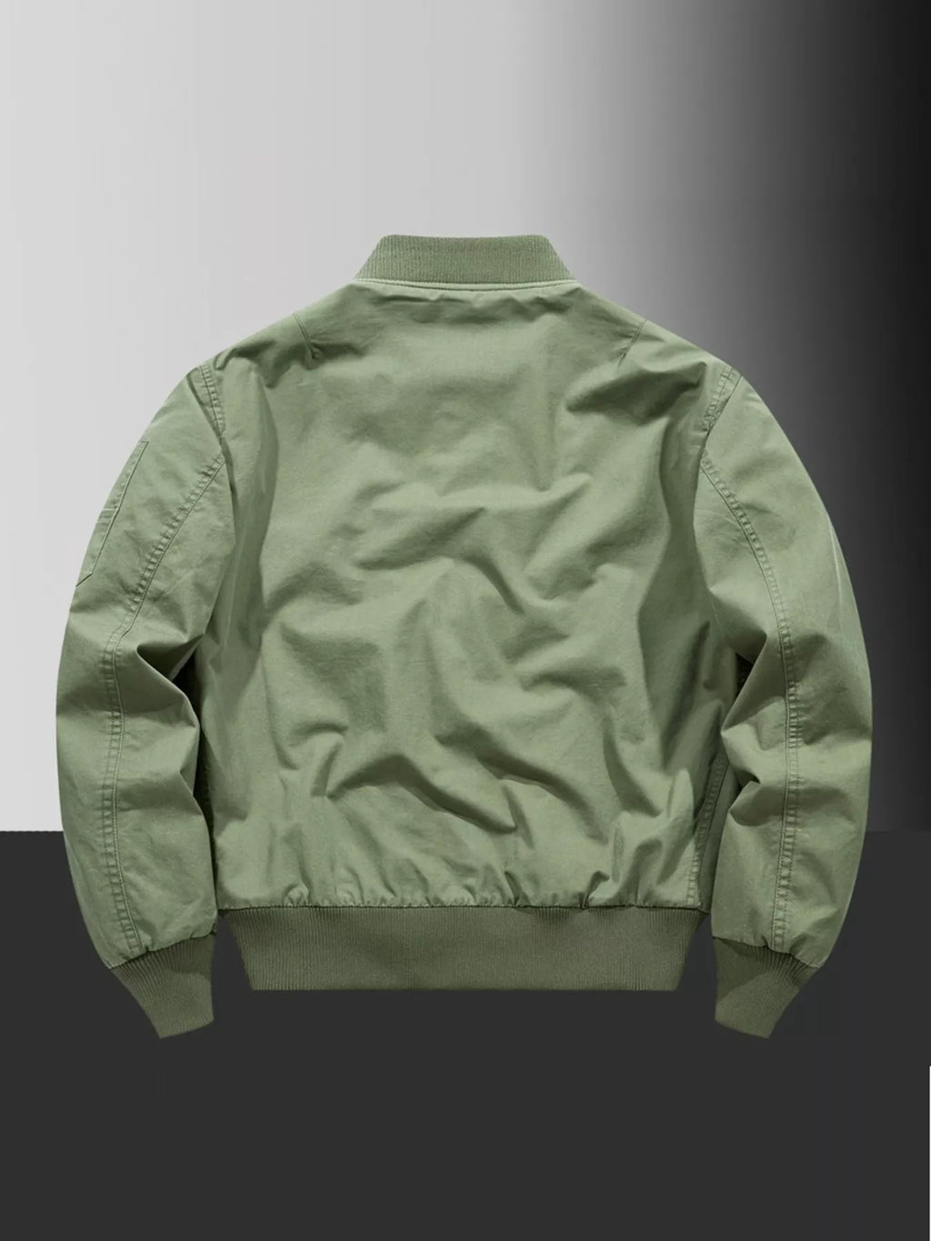 Men's Plus Size Zip Up Long Sleeve Jacket