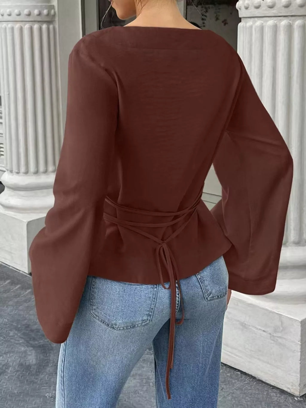 Tied Long Sleeve T-Shirt