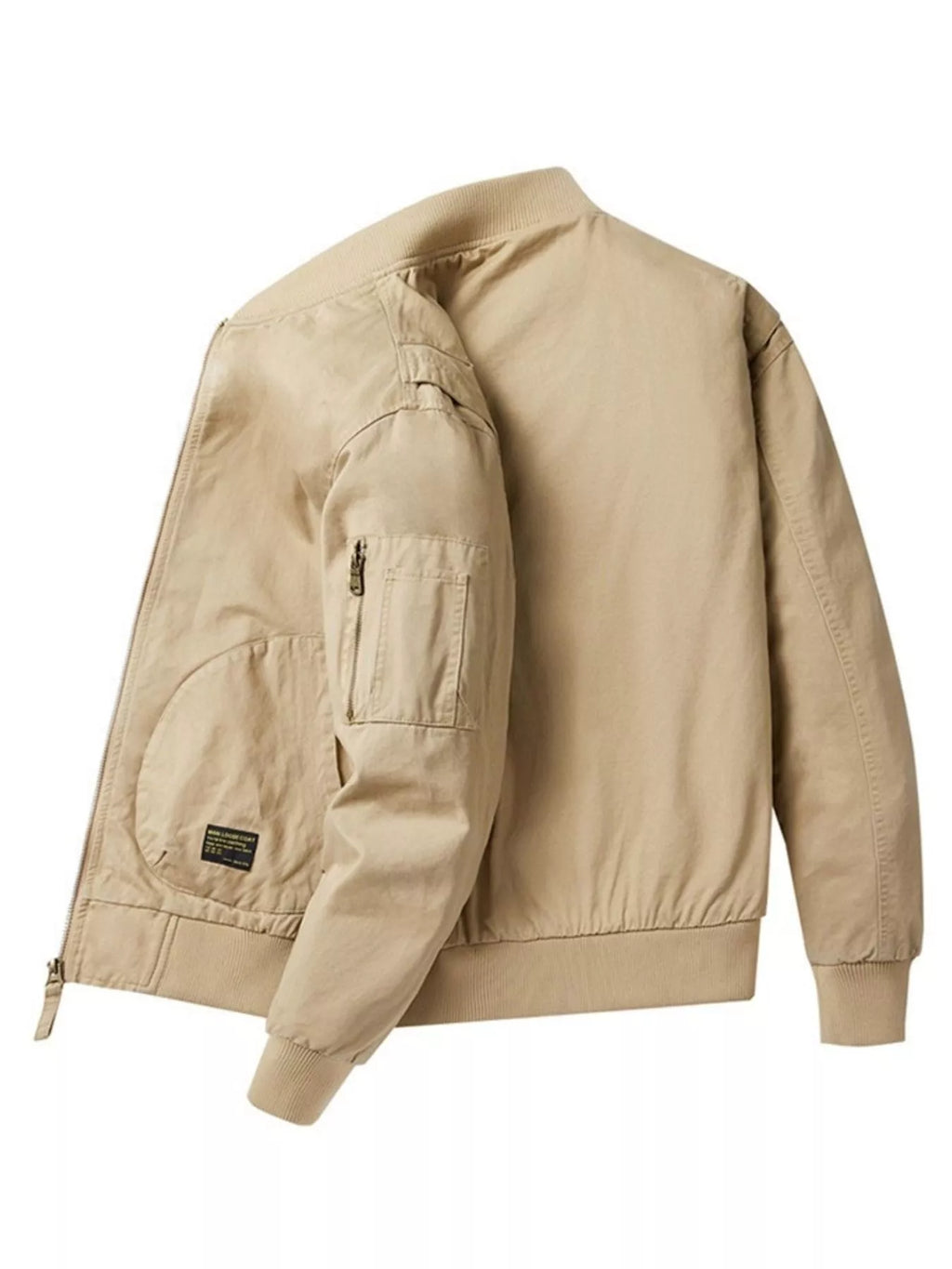 Men's Plus Size Casual Lightweight Bomber Jacket