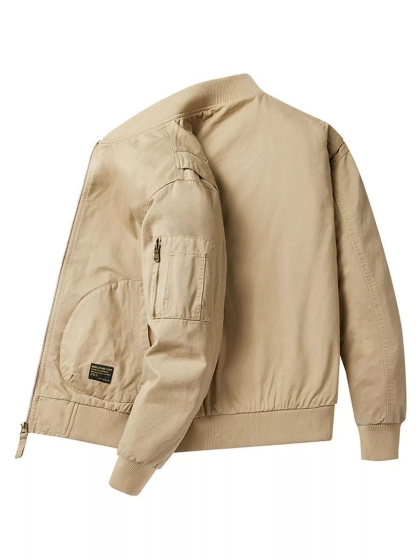 Men's Plus Size Casual Lightweight Bomber Jacket