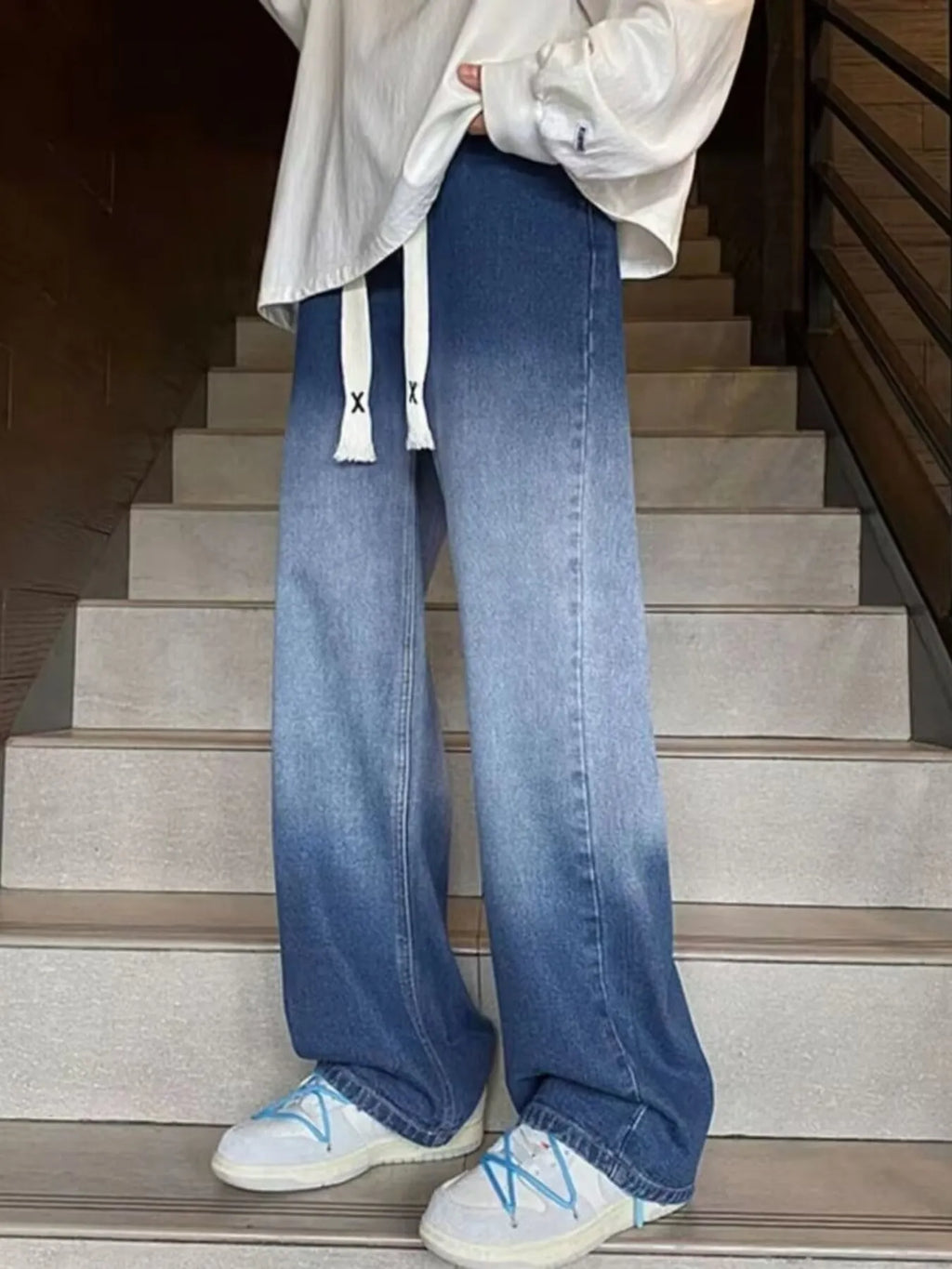 Men's Full Size Loose Fit Jeans Plus Size
