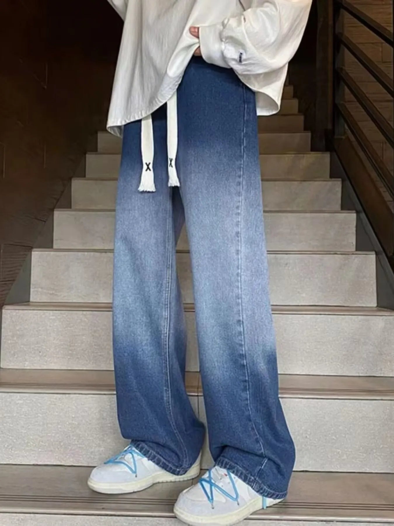 Men's Full Size Loose Fit Jeans Plus Size