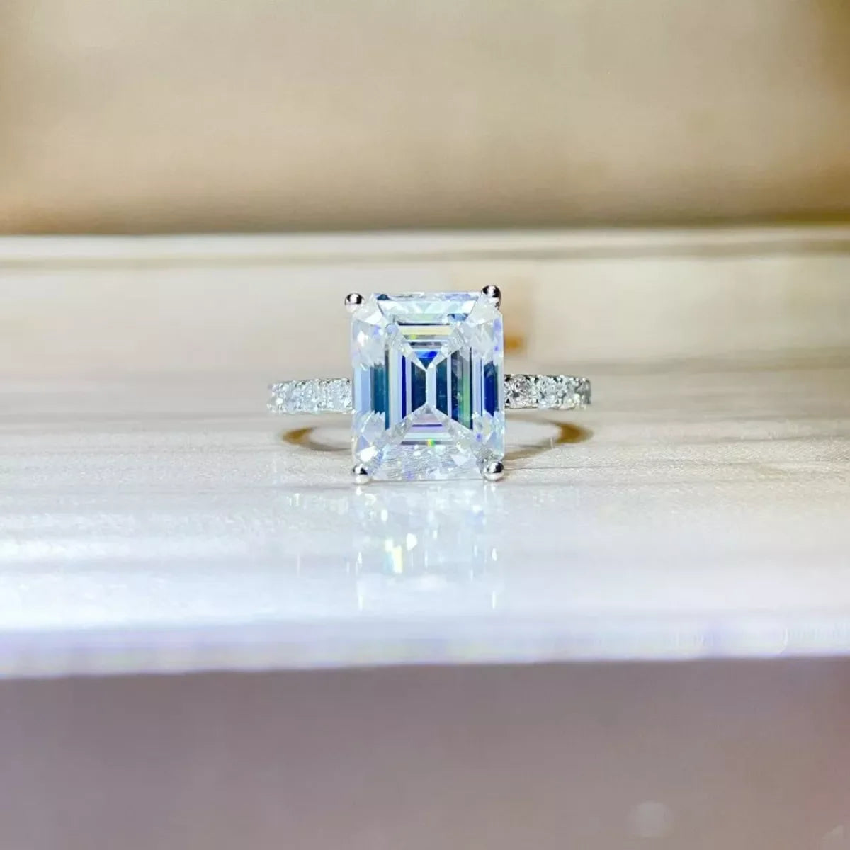 5 Carat Moissanite 925 Sterling Silver Ring
