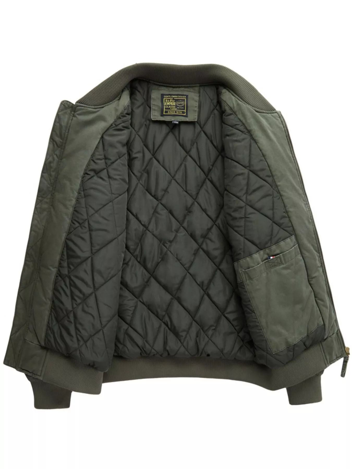 Men's Plus Size Zip Up Long Sleeve Jacket