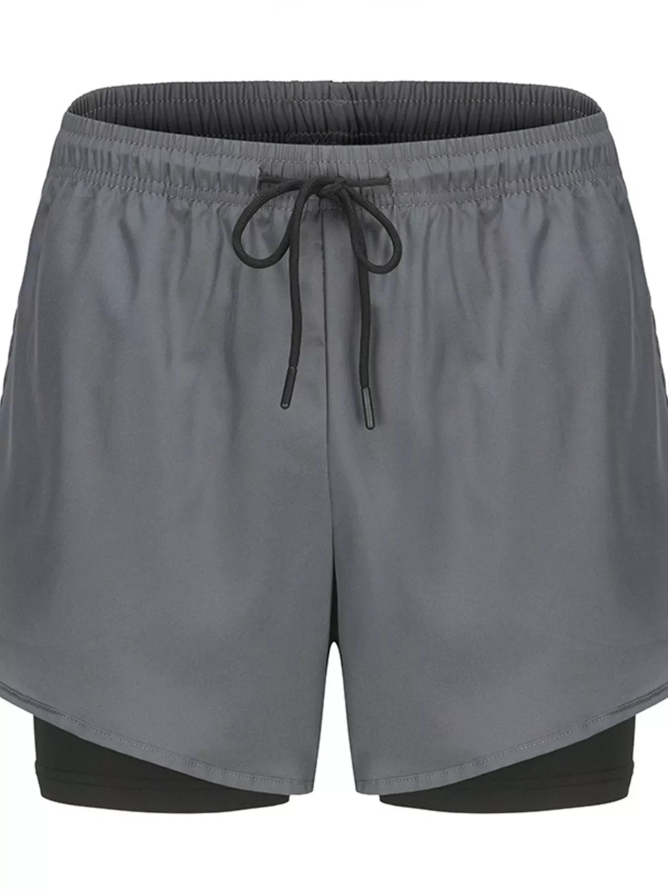 Men's Plus Size Drawstring Active Shorts