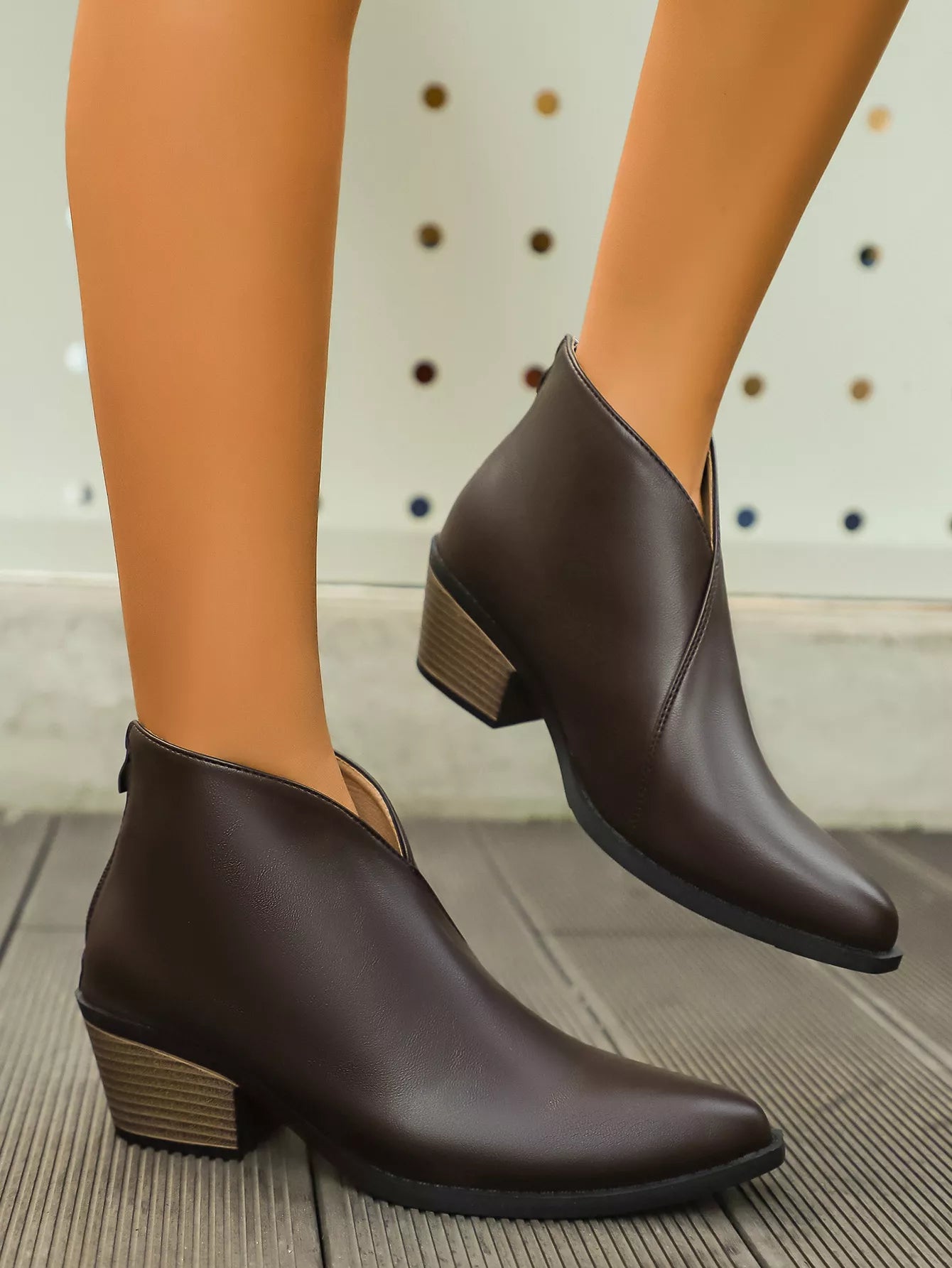 Pointed-Toe Ankle Boots
