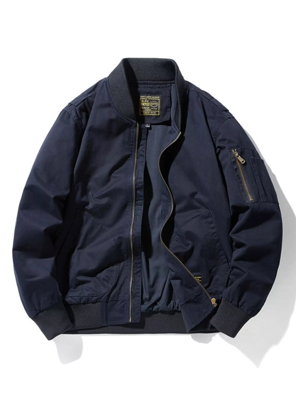 Men's Plus Size Casual Lightweight Bomber Jacket
