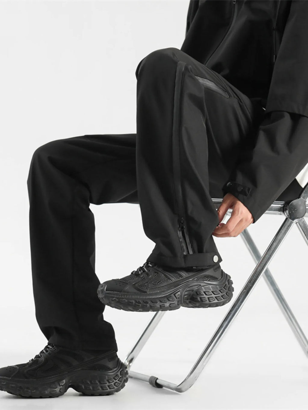 Men's Plus Size Drawstring Wide Leg Pants