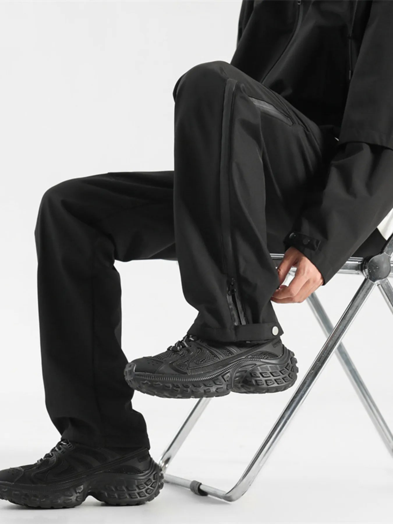 Men's Plus Size Drawstring Wide Leg Pants