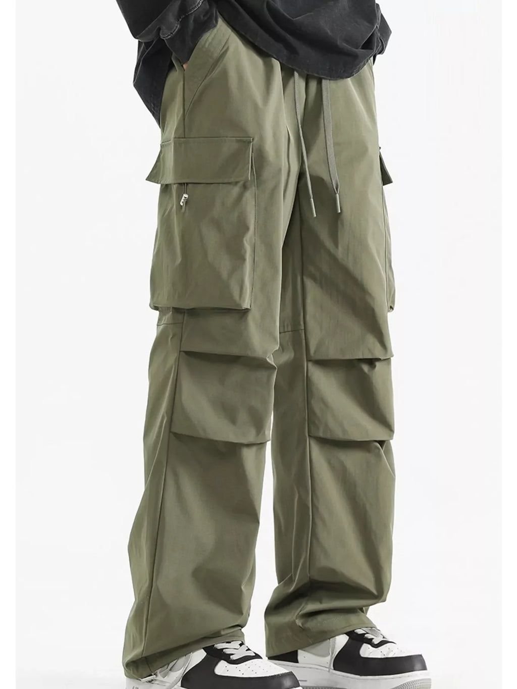 Men's Plus Size Multi-Pocket Cargo Waterproof Pants