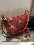 Quilted Chain Crossbody Bag