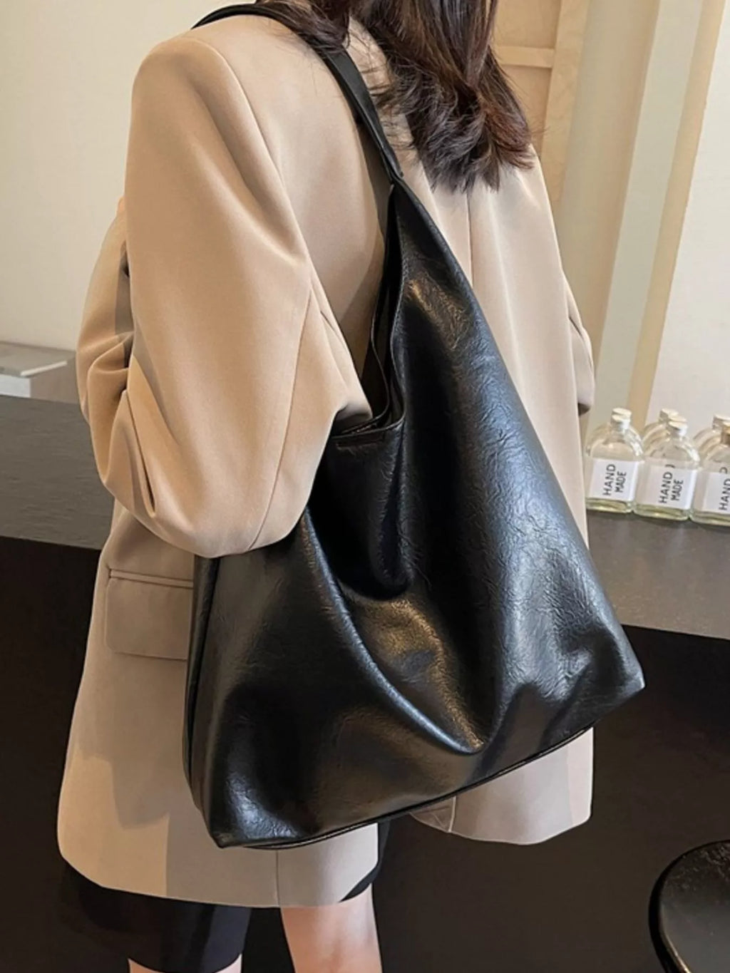 PU Leather Tote Bag