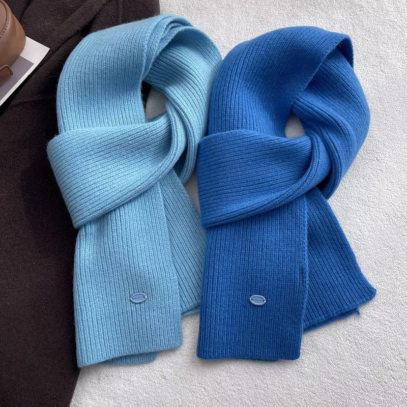 Pure Wool Warm Knit Scarf