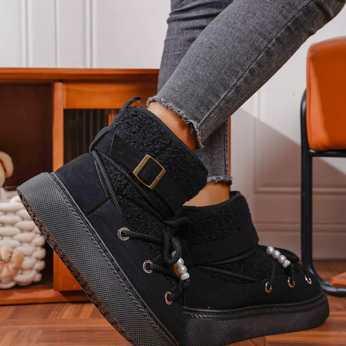 Lace Up Platform Boots