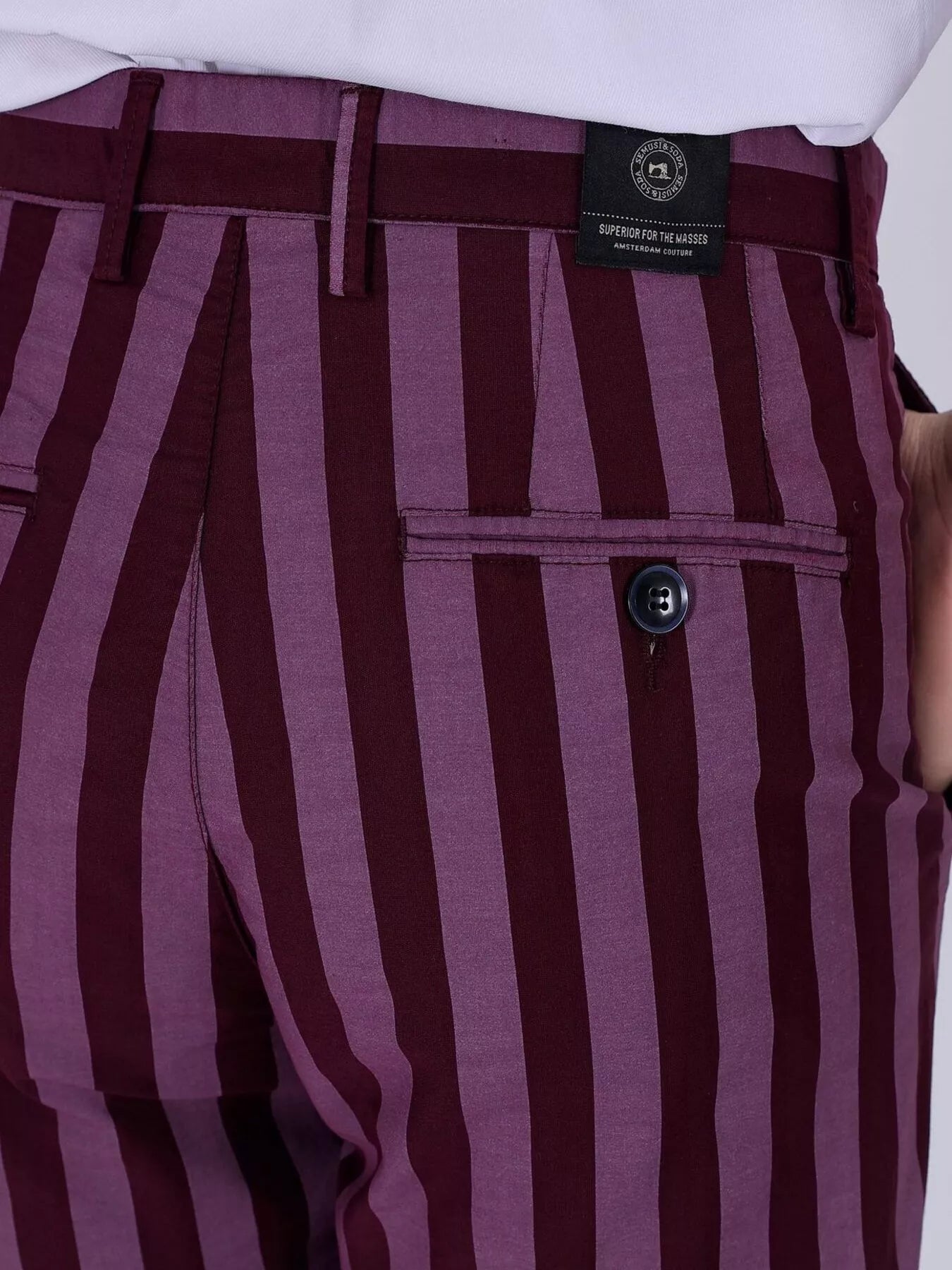 Men's Striped Slim-Fit Pants