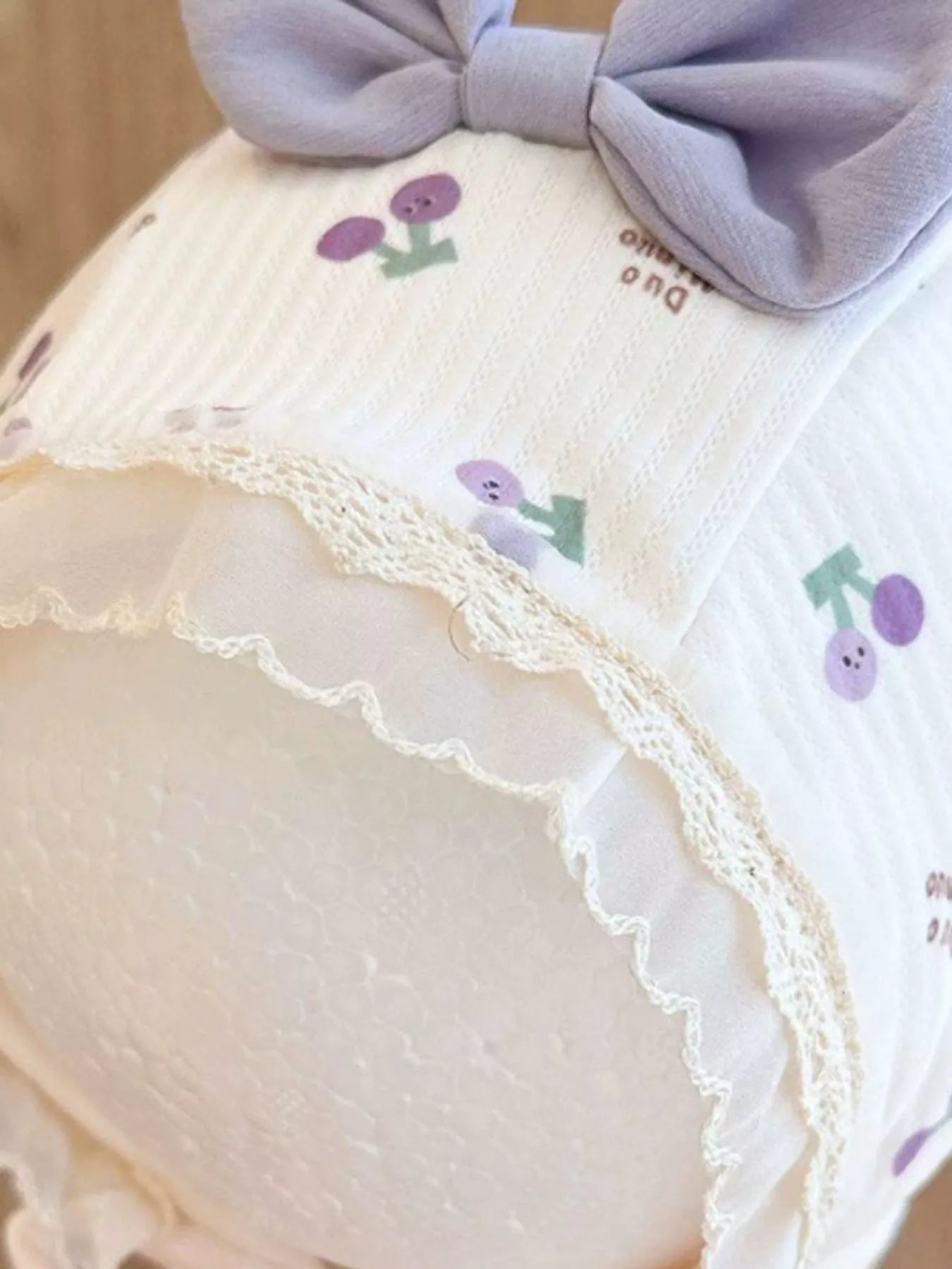 Children's Lace Detail Cute Bowknot Hat