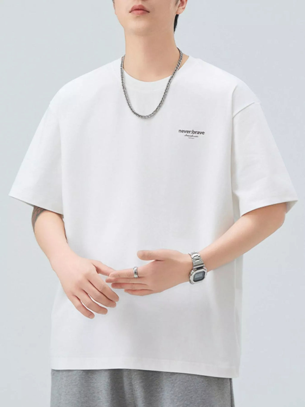 Men's Plus Size Casual Round Neck T-Shirt