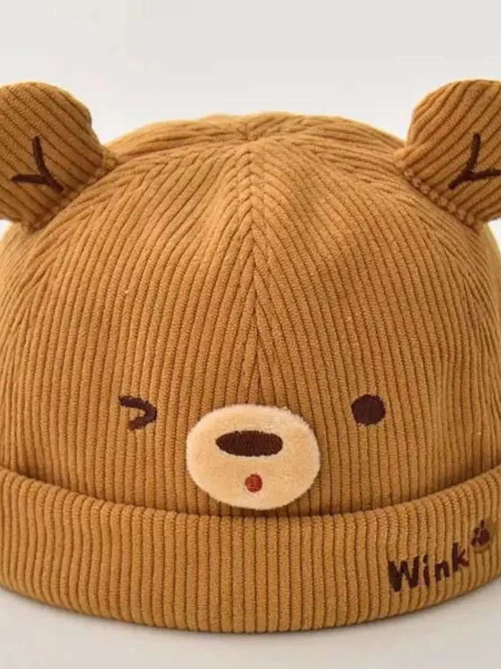 Children's Bear Ear Corduroy Hat