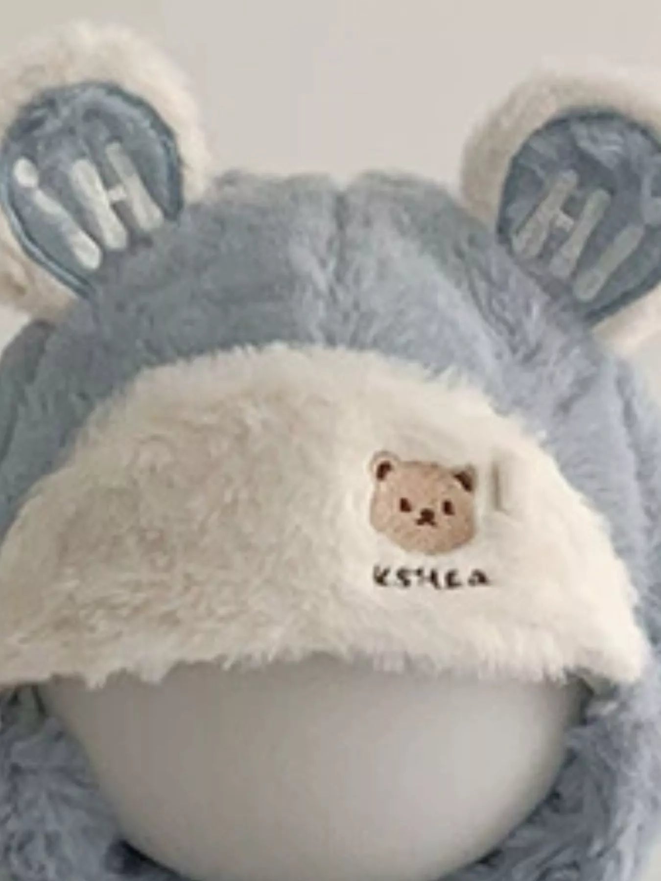 Children's Bear Ear Fluffy Hat