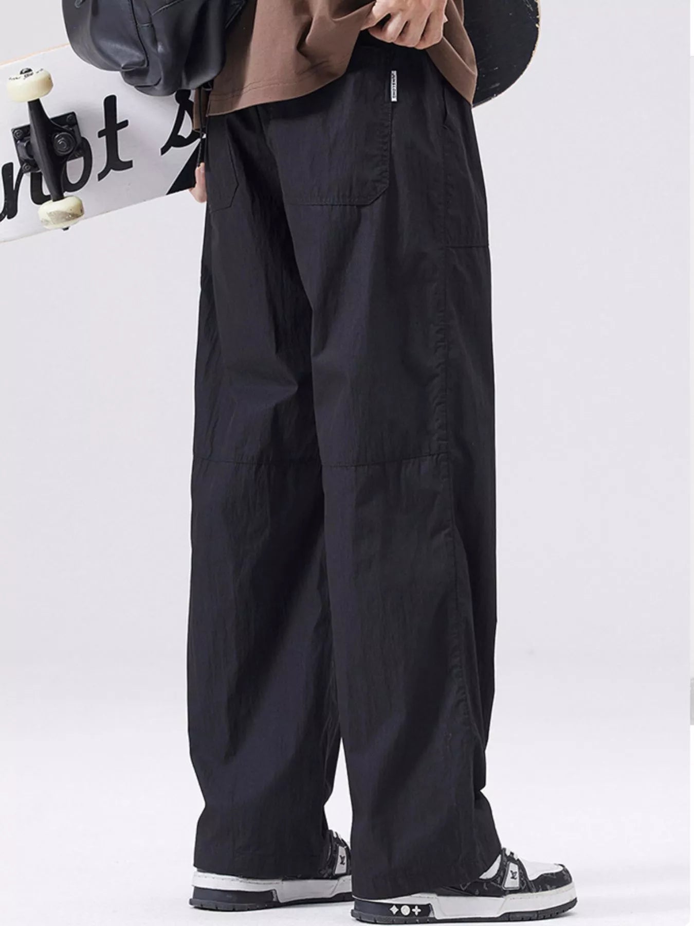 Men's Full Size Casual Loose Fit Drawstring Pants Plus Size