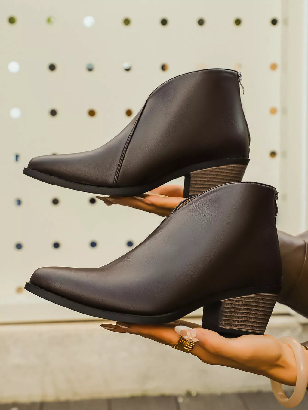 Pointed-Toe Ankle Boots