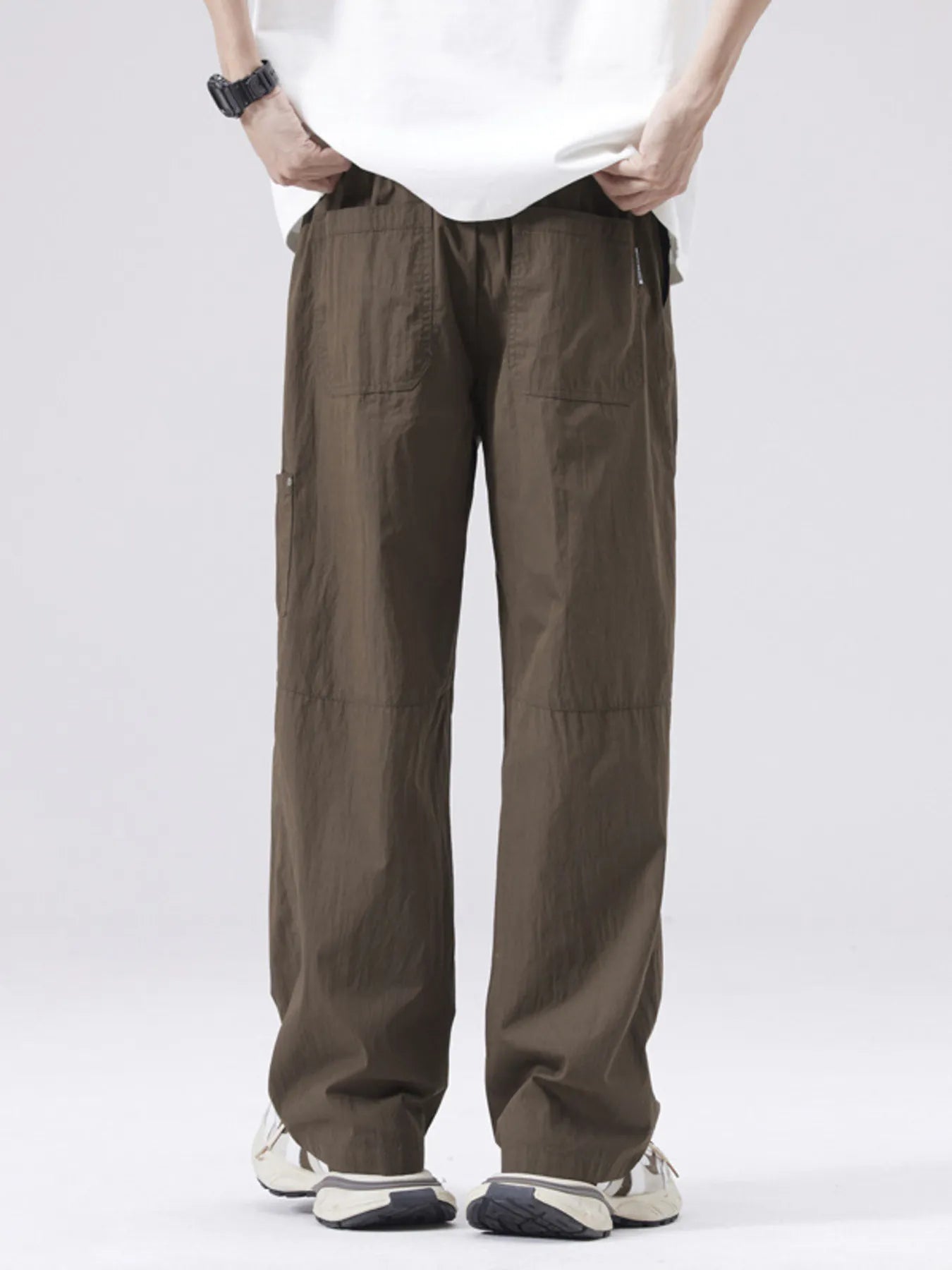 Men's Full Size Casual Loose Fit Drawstring Pants Plus Size