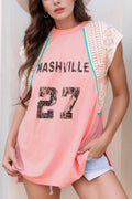 NASHVILLE Printed Patchwork Tank