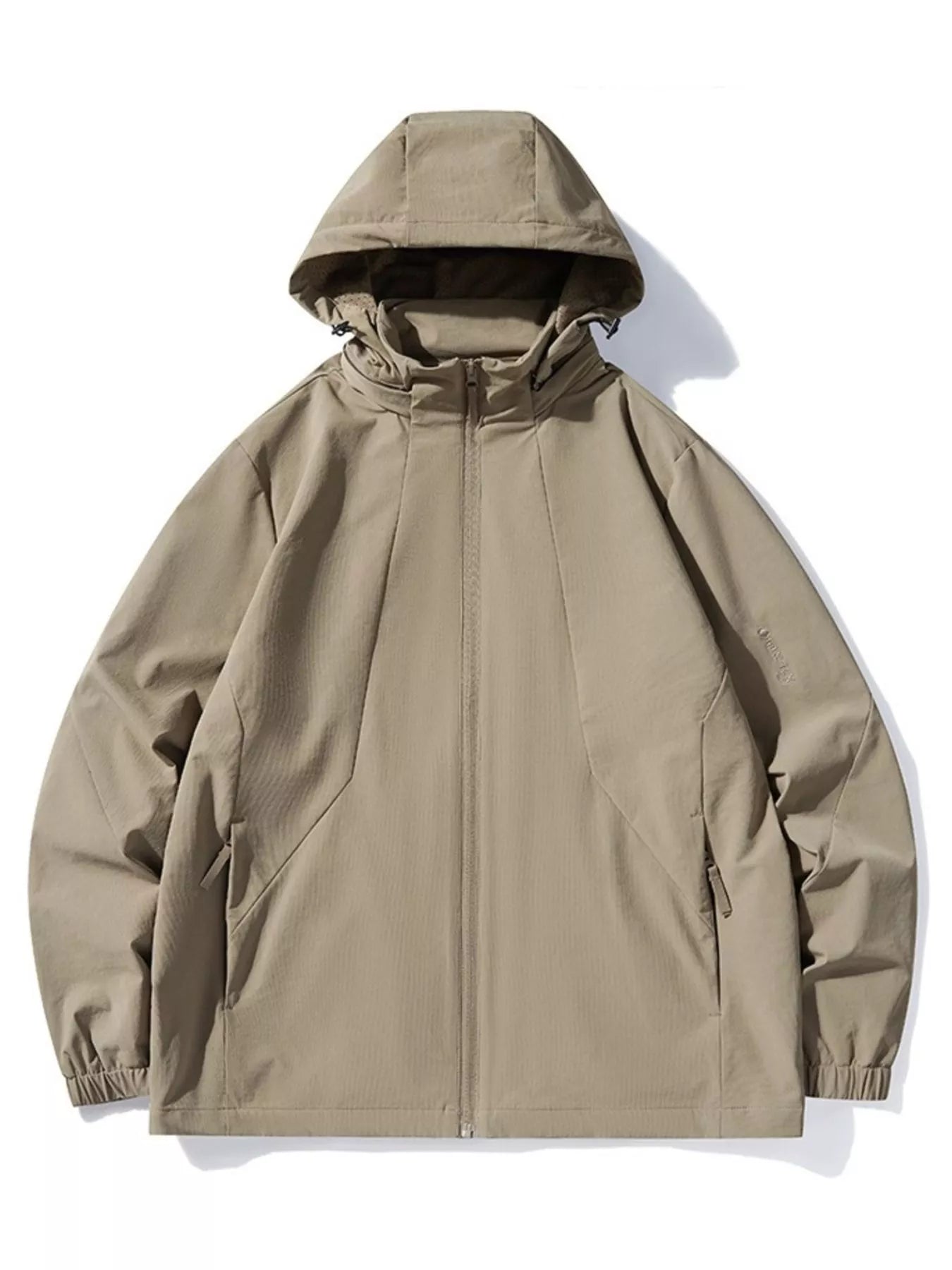 Men's Plus Size Zip Up Hooded Jacket