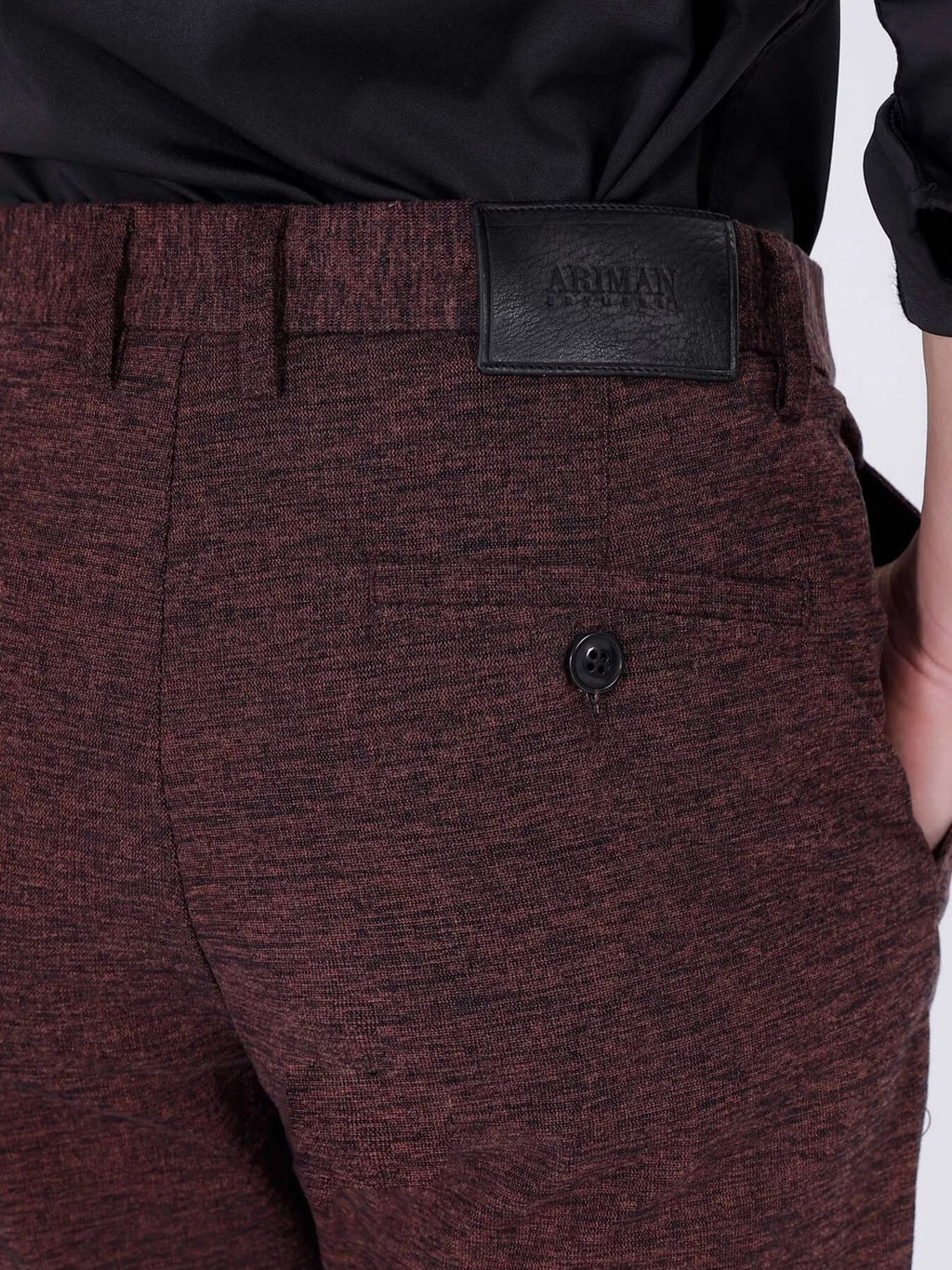 Men's Textured Slim-Fit Pants