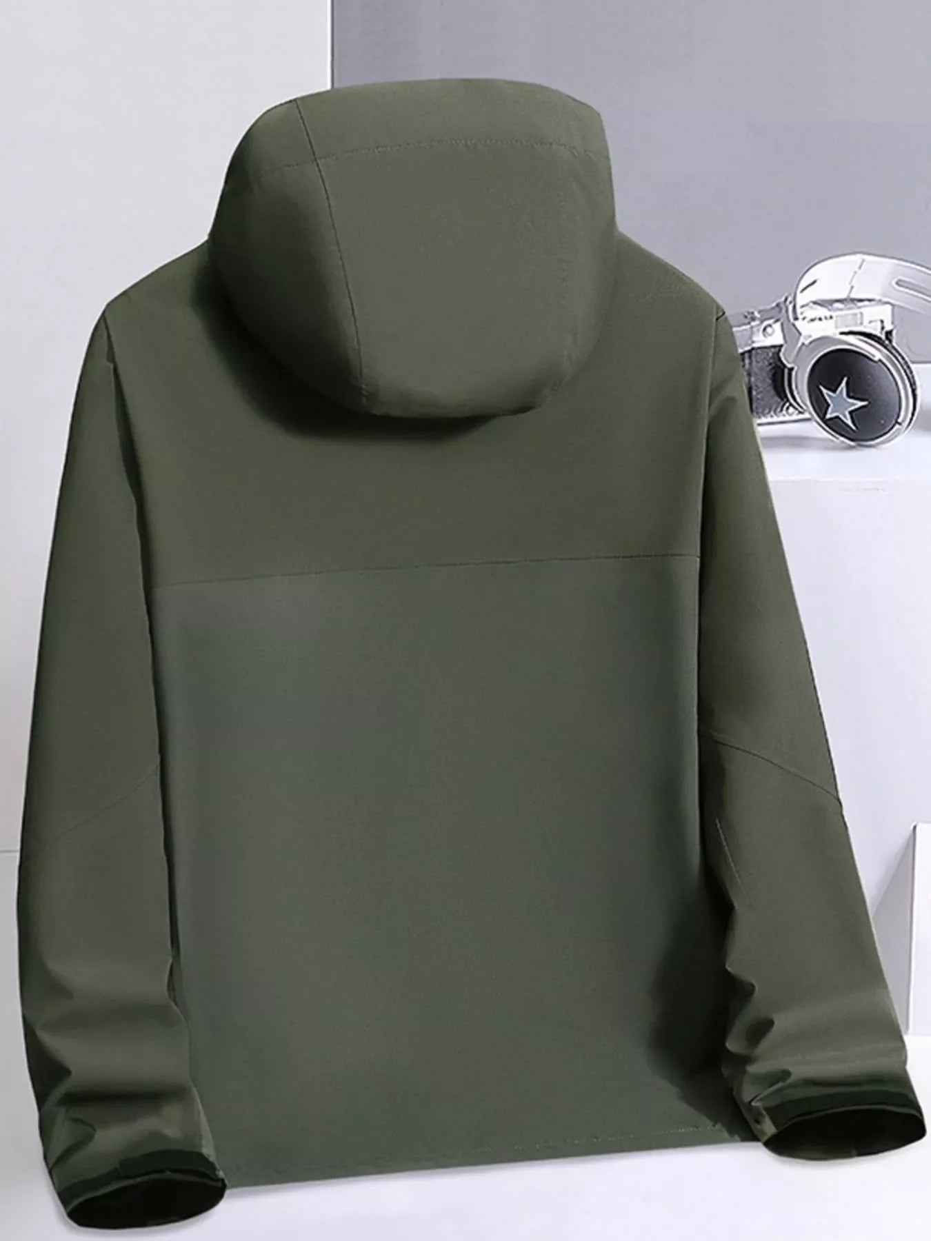 Men's Plus Size Hooded Windproof Outdoor Jacket
