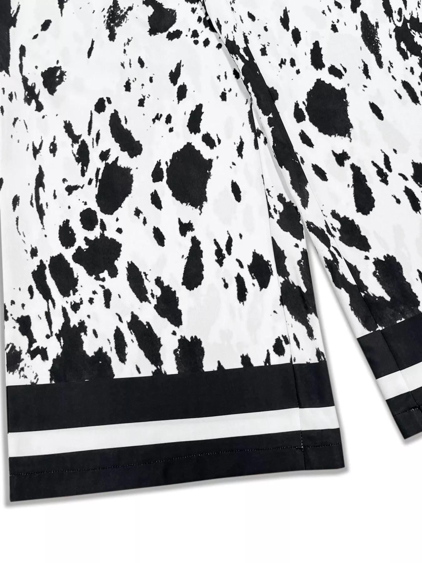 Printed Relaxed Fit Top and Wide Leg Pants Set