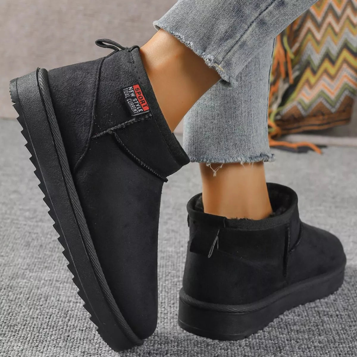 Round Toe Platform Boots