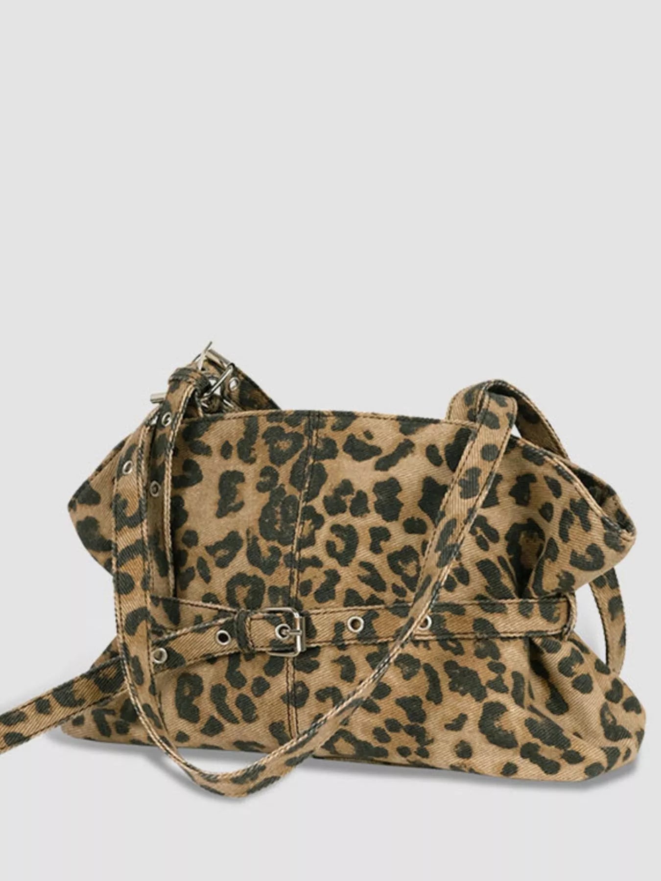 Leopard Adjustable Strap Handbag