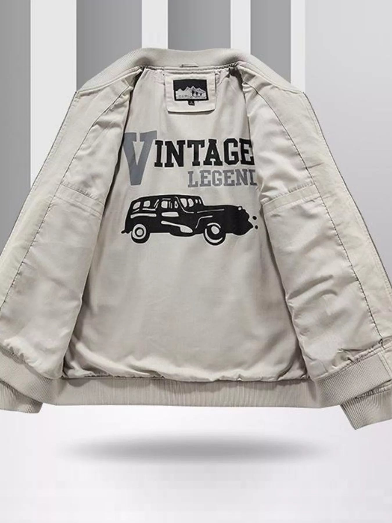 Men's Plus Size Casual Lightweight Bomber Jacket