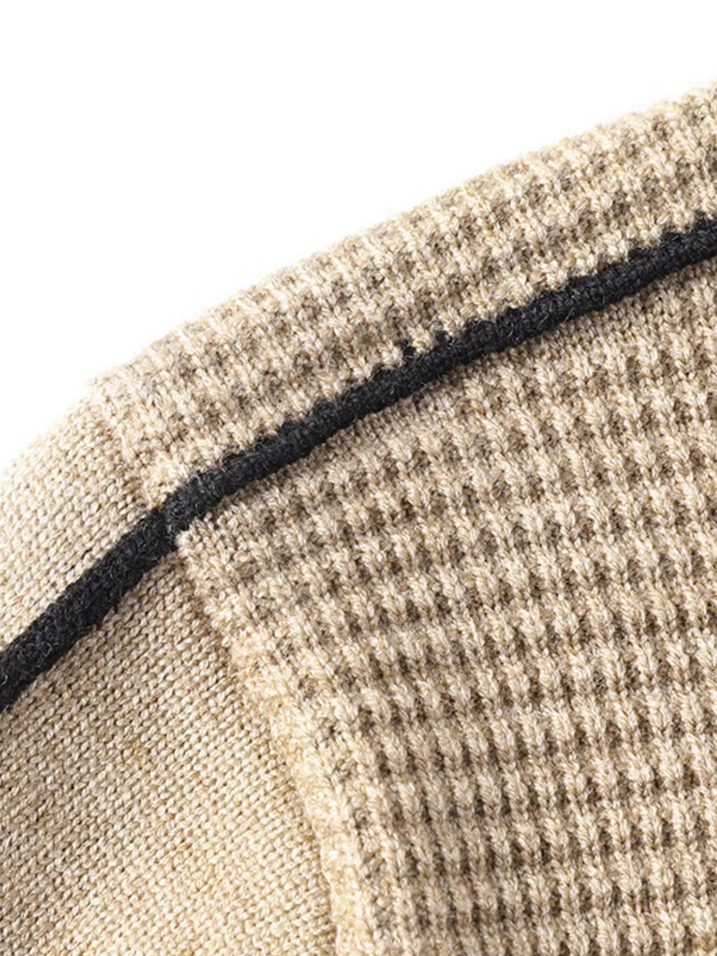 Men's Plus Size Texture Mock Neck Sweater