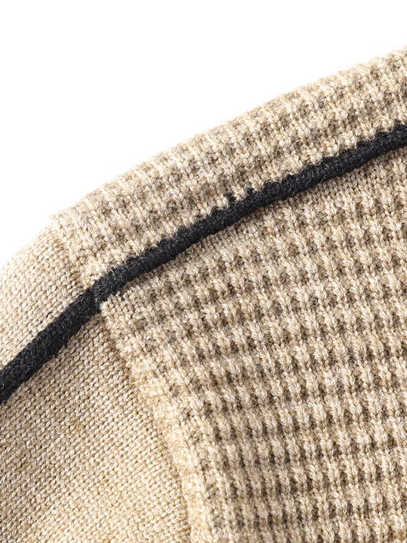 Men's Plus Size Texture Mock Neck Sweater