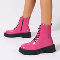 Lace-Up Platform Combat Boots