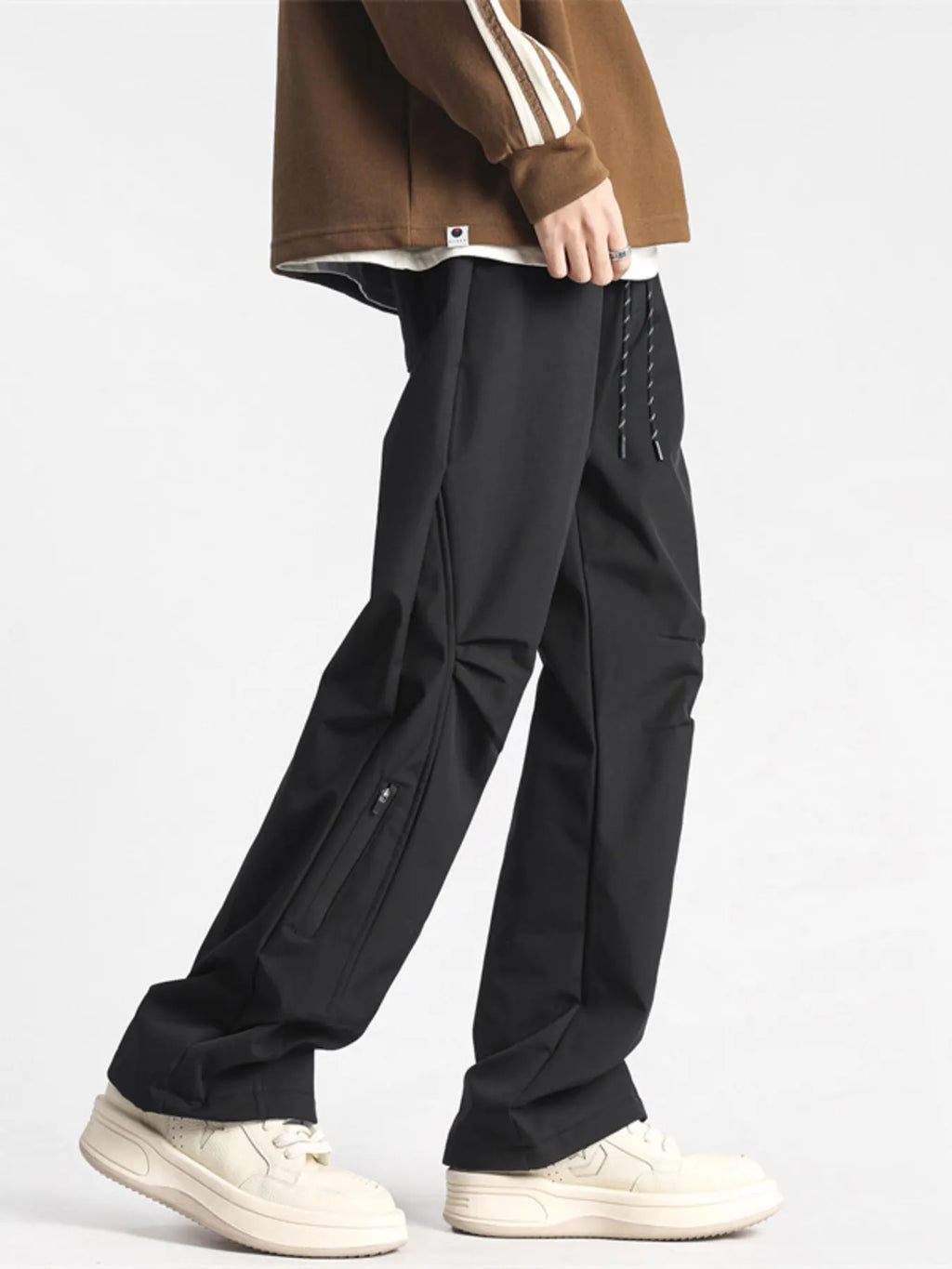 Men's Plus Size Casual Loose Fit Drawstring Pants
